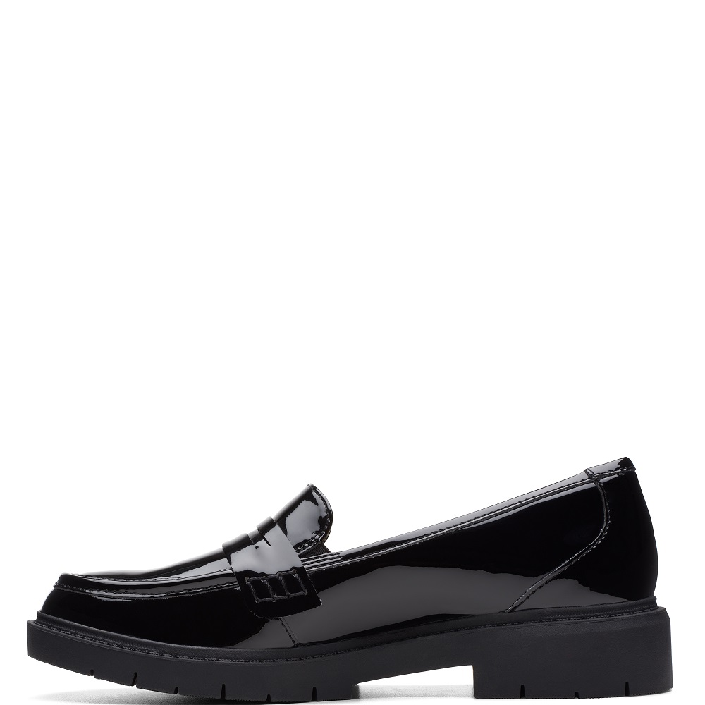 CLARKS</br>Clarks WESTLYNN AYLA Γυναικεία Μοκασίνια Μαύρο Λουστρίνι CLARKS</br>Clarks WESTLYNN AYLA Γυναικεία Μοκασίνια Μαύρο Λουστρίνι