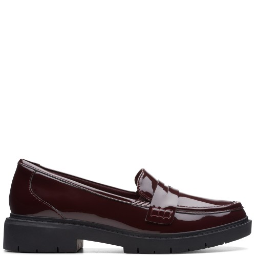 Clarks WESTLYNN AYLA Γυναικεία Μοκασίνια Μπορντό Λουστρίνι