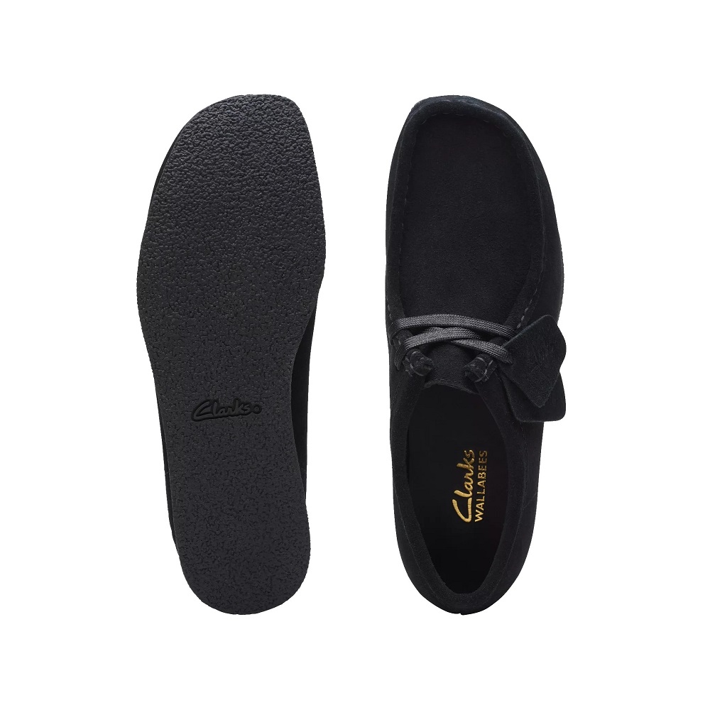 CLARKS</br>Clarks WALLABEE EVO SH Γυναικεία Casual Παπούτσια Μαύρο Suede CLARKS</br>Clarks WALLABEE EVO SH Γυναικεία Casual Παπούτσια Μαύρο Suede