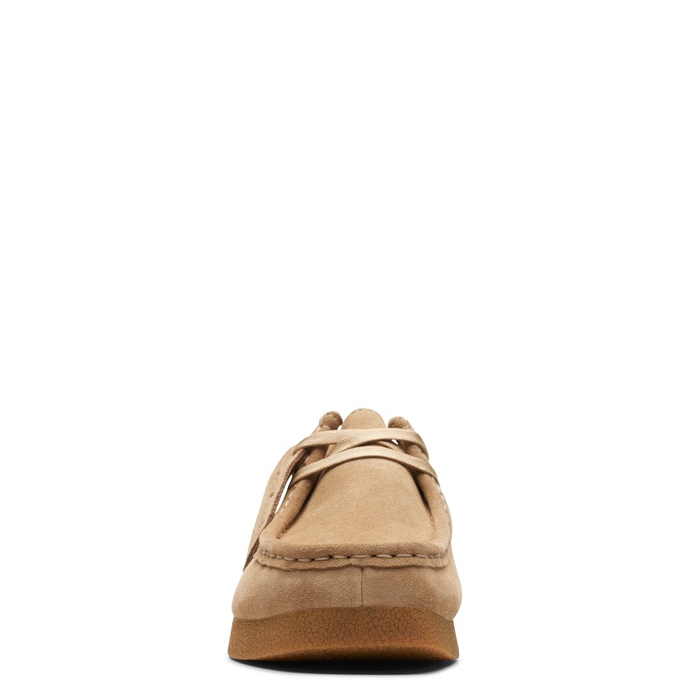 CLARKS</br>Γυναικεία Casual Παπούτσια Μπεζ Suede WALLABEE EVO SH Clarks CLARKS</br>Γυναικεία Casual Παπούτσια Μπεζ Suede WALLABEE EVO SH Clarks