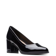 Γυναικείες Γόβες Μαύρο Λουστρίνι FREVA55 COURT Clarks