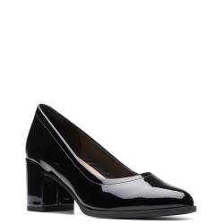Γυναικείες Γόβες Μαύρο Λουστρίνι FREVA55 COURT Clarks
