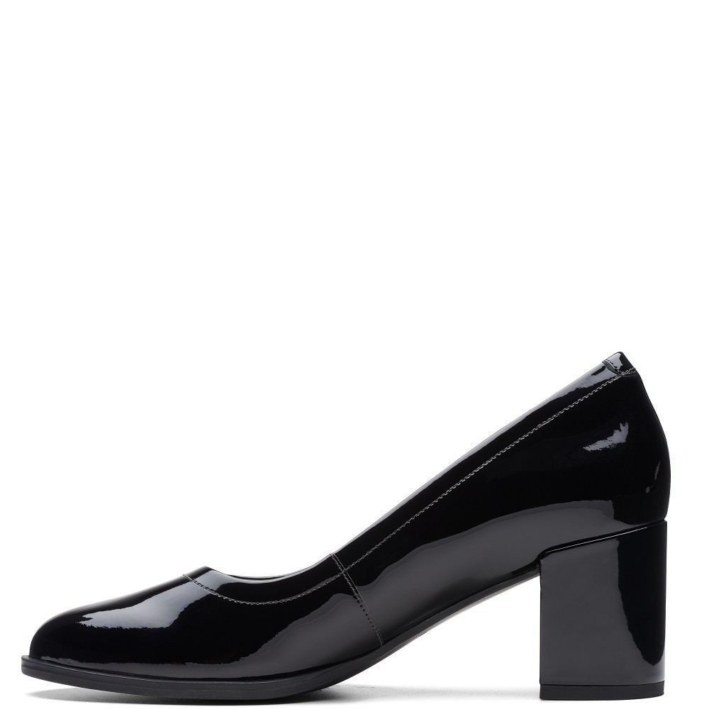 CLARKS</br>Γυναικείες Γόβες Μαύρο Λουστρίνι FREVA55 COURT Clarks CLARKS</br>Γυναικείες Γόβες Μαύρο Λουστρίνι FREVA55 COURT Clarks