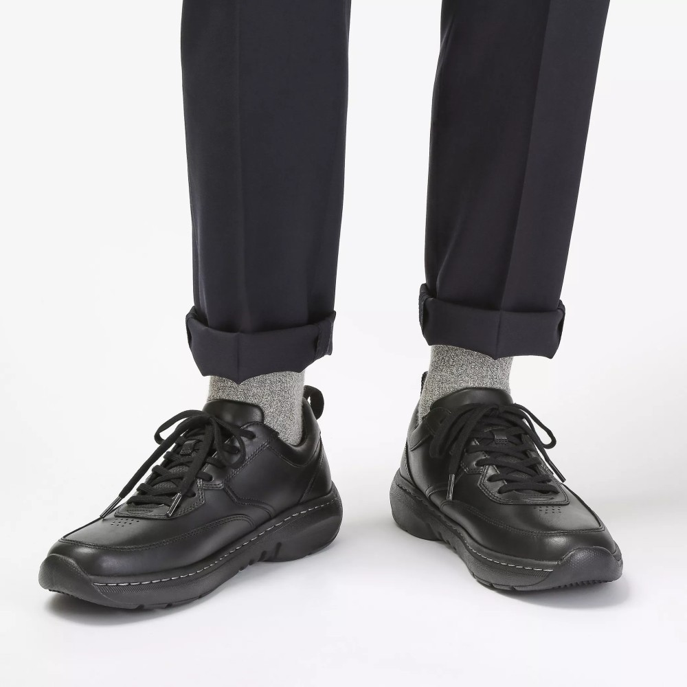 CLARKS</br>Clarks CLARKSPRO LACE Ανδρικά Sneakers Μαύρο Δέρμα CLARKS</br>Clarks CLARKSPRO LACE Ανδρικά Sneakers Μαύρο Δέρμα