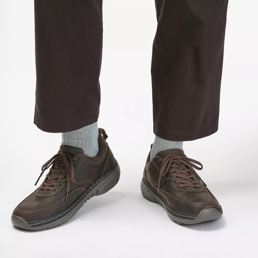 CLARKS</br>Clarks CLARKSPRO LACE Ανδρικά Sneakers Καφέ Δέρμα CLARKS</br>Clarks CLARKSPRO LACE Ανδρικά Sneakers Καφέ Δέρμα