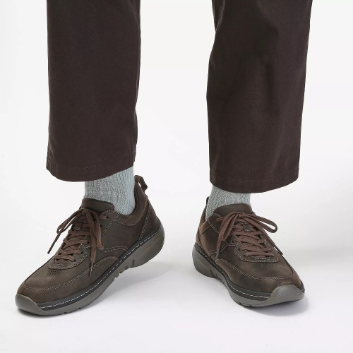Clarks CLARKSPRO LACE Ανδρικά Sneakers Καφέ Δέρμα Clarks CLARKSPRO LACE Ανδρικά Sneakers Καφέ Δέρμα