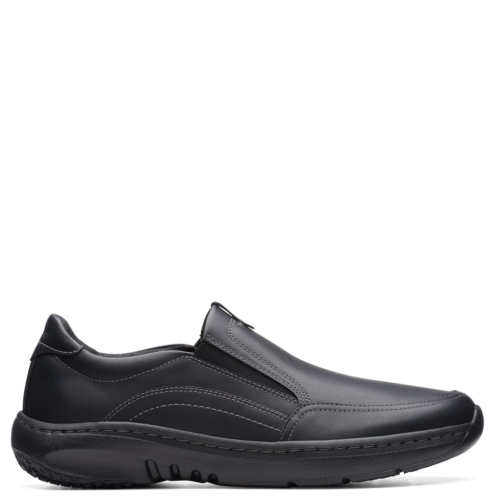 CLARKS</br>Clarks CLARKSPRO STEP Ανδρικά Παντοφλέ Παπούτσια Μαύρο Δέρμα CLARKS</br>Clarks CLARKSPRO STEP Ανδρικά Παντοφλέ Παπούτσια Μαύρο Δέρμα