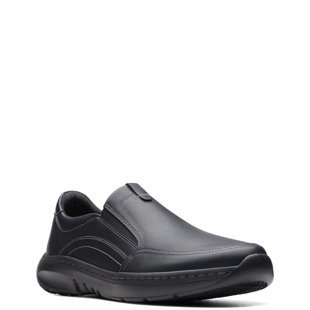CLARKS</br>Clarks CLARKSPRO STEP Ανδρικά Παντοφλέ Παπούτσια Μαύρο Δέρμα CLARKS</br>Clarks CLARKSPRO STEP Ανδρικά Παντοφλέ Παπούτσια Μαύρο Δέρμα