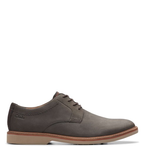 Ανδρικά Δετά Παπούτσια Γκρι Δέρμα Nubuck ATTICUS LT LACE Clarks Ανδρικά Δετά Παπούτσια Γκρι Δέρμα Nubuck ATTICUS LT LACE Clarks