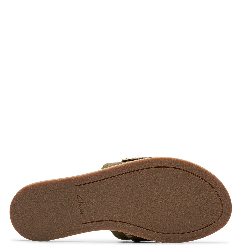 CLARKS</br>Γυναικεία Mules Λαδί MARITIME MULE Clarks CLARKS</br>Γυναικεία Mules Λαδί MARITIME MULE Clarks