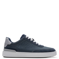 Ανδρικά Sneakers Μπλε Δέρμα Nubuck COURT LITE RUN Clarks