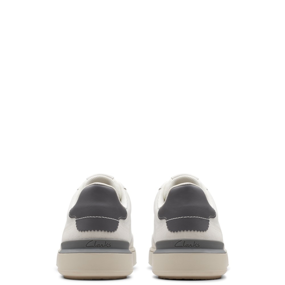 CLARKS</br>Ανδρικά Sneakers Λευκό Δέρμα Nubuck COURT LITE RUN Clarks CLARKS</br>Ανδρικά Sneakers Λευκό Δέρμα Nubuck COURT LITE RUN Clarks