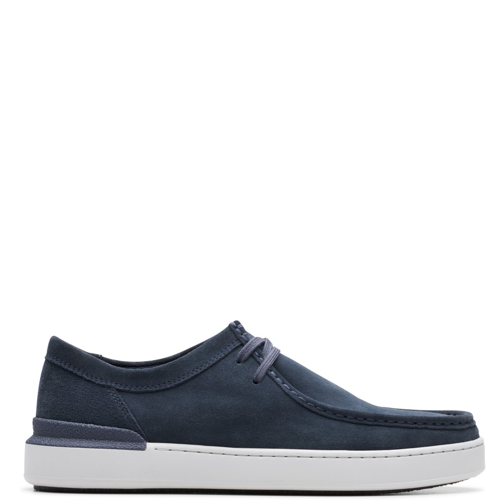 CLARKS</br>Ανδρικά Δετά Παπούτσια Μπλε Suede COURT LITE SEAM Clarks CLARKS</br>Ανδρικά Δετά Παπούτσια Μπλε Suede COURT LITE SEAM Clarks