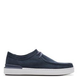 Ανδρικά Δετά Παπούτσια Μπλε Suede COURT LITE SEAM Clarks