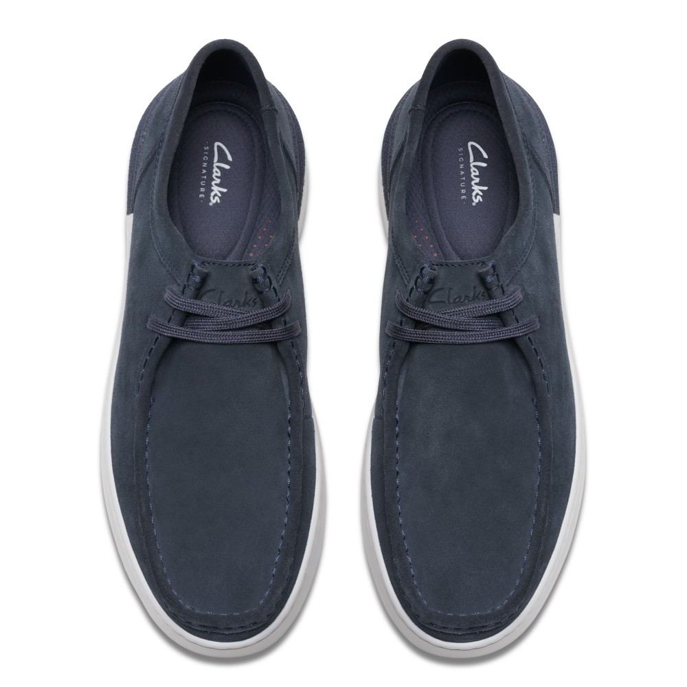 CLARKS</br>Ανδρικά Δετά Παπούτσια Μπλε Suede COURT LITE SEAM Clarks CLARKS</br>Ανδρικά Δετά Παπούτσια Μπλε Suede COURT LITE SEAM Clarks