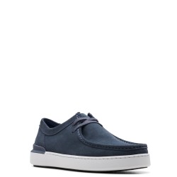 Ανδρικά Δετά Παπούτσια Μπλε Suede COURT LITE SEAM Clarks