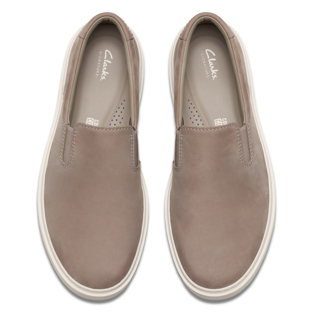 CLARKS</br>Ανδρικά Μοκασίνια/Loafers Γκρι Δέρμα Nubuck CRAFT SWIFT GO Clarks CLARKS</br>Ανδρικά Μοκασίνια/Loafers Γκρι Δέρμα Nubuck CRAFT SWIFT GO Clarks