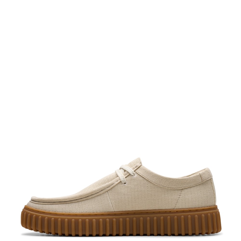 CLARKS</br>Ανδρικά Δετά Παπούτσια Εκρού TORHILL LO Clarks CLARKS</br>Ανδρικά Δετά Παπούτσια Εκρού TORHILL LO Clarks