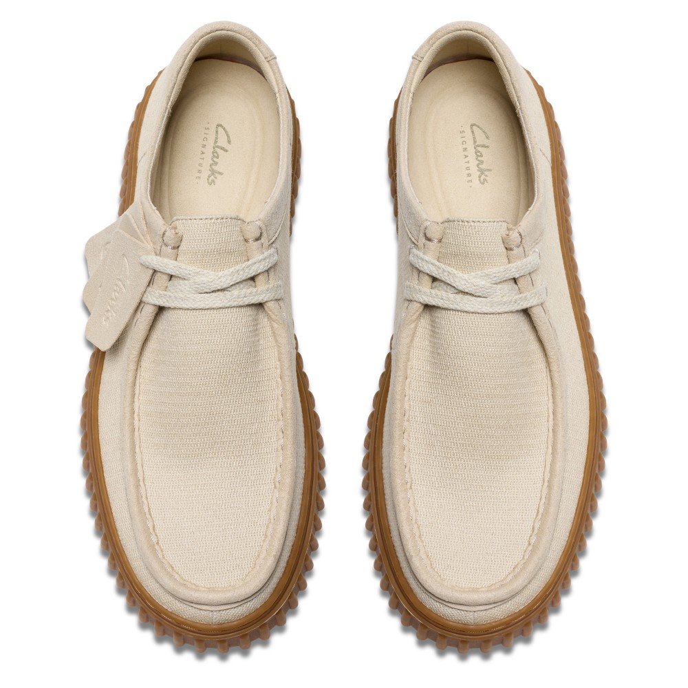 CLARKS</br>Ανδρικά Δετά Παπούτσια Εκρού TORHILL LO Clarks CLARKS</br>Ανδρικά Δετά Παπούτσια Εκρού TORHILL LO Clarks