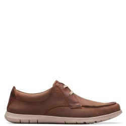 Ανδρικά Δετά Παπούτσια Ταμπά Δέρμα FLEXWAY LACE Clarks