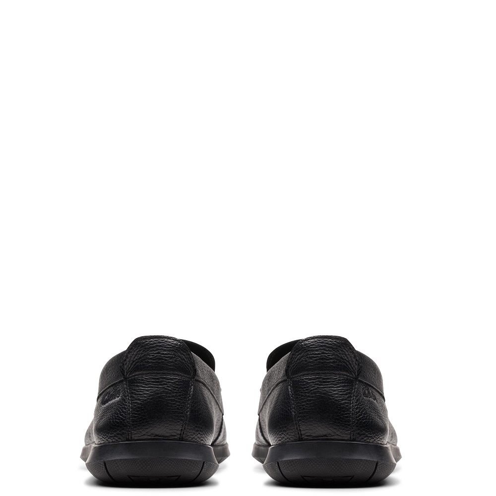 CLARKS</br>Ανδρικά Μοκασίνια/Loafers Μαύρο Δέρμα FLEXWAY STEP Clarks CLARKS</br>Ανδρικά Μοκασίνια/Loafers Μαύρο Δέρμα FLEXWAY STEP Clarks