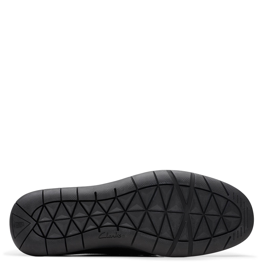 CLARKS</br>Ανδρικά Μοκασίνια/Loafers Μαύρο Δέρμα FLEXWAY STEP Clarks CLARKS</br>Ανδρικά Μοκασίνια/Loafers Μαύρο Δέρμα FLEXWAY STEP Clarks