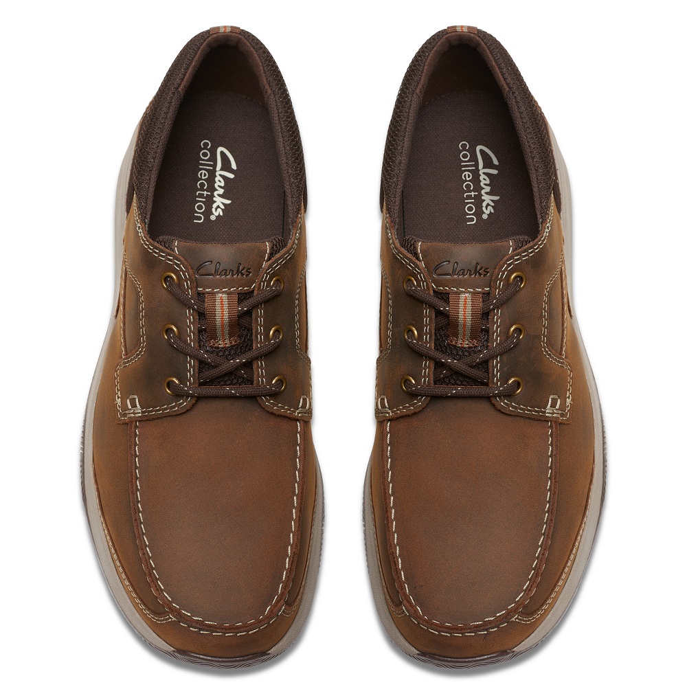 CLARKS</br>Clarks SAILVIEW LACE Ανδρικά Δετά Παπούτσια/Ιστιοπλοϊκά Καφέ Δέρμα CLARKS</br>Clarks SAILVIEW LACE Ανδρικά Δετά Παπούτσια/Ιστιοπλοϊκά Καφέ Δέρμα
