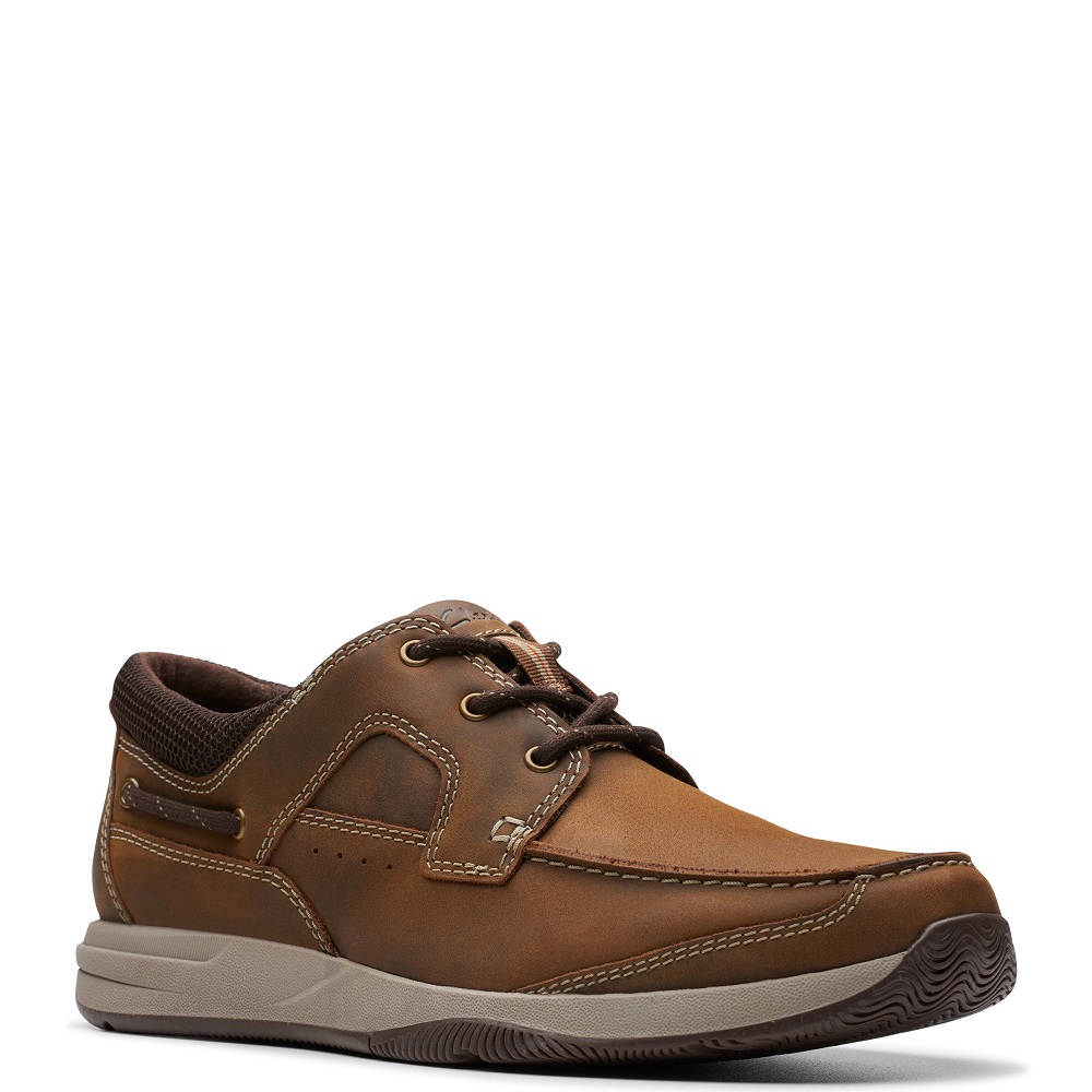 CLARKS</br>Clarks SAILVIEW LACE Ανδρικά Δετά Παπούτσια/Ιστιοπλοϊκά Καφέ Δέρμα CLARKS</br>Clarks SAILVIEW LACE Ανδρικά Δετά Παπούτσια/Ιστιοπλοϊκά Καφέ Δέρμα