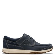 Clarks SAILVIEW LACE Ανδρικά Δετά Παπούτσια/Ιστιοπλοϊκά Μπλε Δέρμα Nubuck 