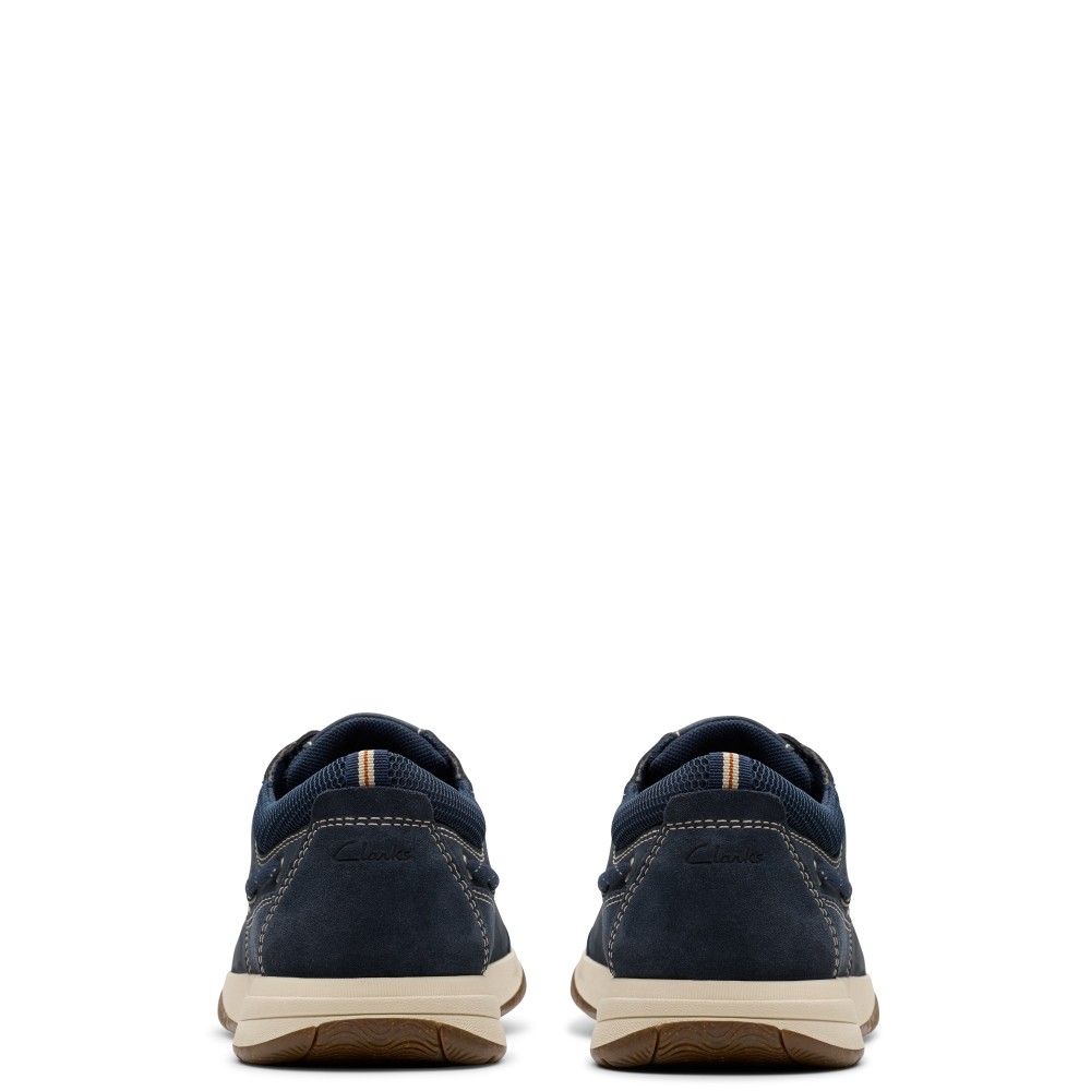CLARKS</br>Ανδρικά Δετά Παπούτσια/Ιστιοπλοϊκά Μπλε Δέρμα Nubuck SAILVIEW LACE Clarks CLARKS</br>Ανδρικά Δετά Παπούτσια/Ιστιοπλοϊκά Μπλε Δέρμα Nubuck SAILVIEW LACE Clarks