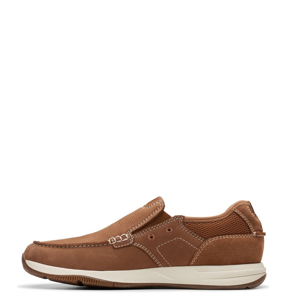 CLARKS</br>Ανδρικά Παντοφλέ Παπούτσια Ταμπά Δέρμα Nubuck SAILVIEW STEP Clarks CLARKS</br>Ανδρικά Παντοφλέ Παπούτσια Ταμπά Δέρμα Nubuck SAILVIEW STEP Clarks