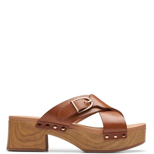 Clarks SIVANNE WALK MULE Γυναικεία Mules Ταμπά Δέρμα
