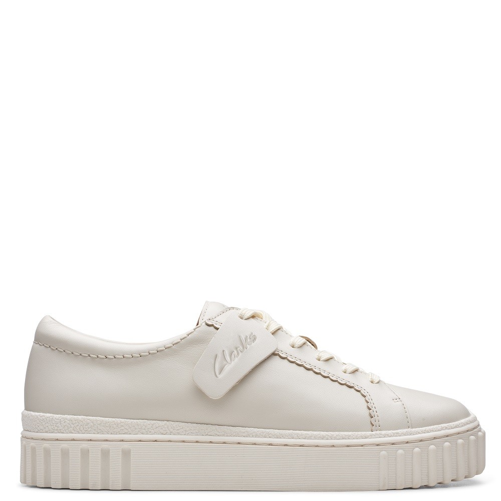 CLARKS</br>Γυναικεία Sneakers Off White Δέρμα MAYHILL WALK Clarks CLARKS</br>Γυναικεία Sneakers Off White Δέρμα MAYHILL WALK Clarks