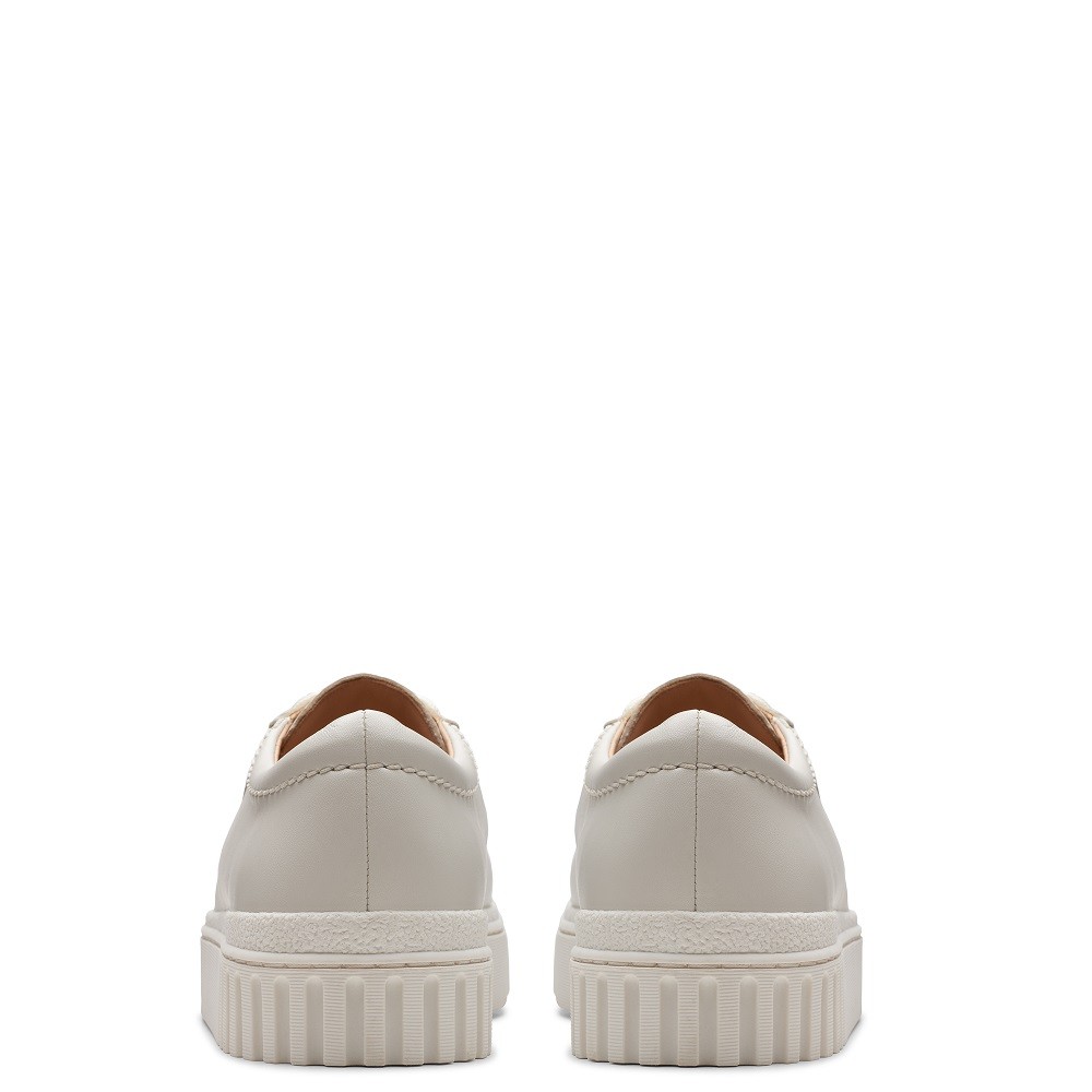 CLARKS</br>Γυναικεία Sneakers Off White Δέρμα MAYHILL WALK Clarks CLARKS</br>Γυναικεία Sneakers Off White Δέρμα MAYHILL WALK Clarks