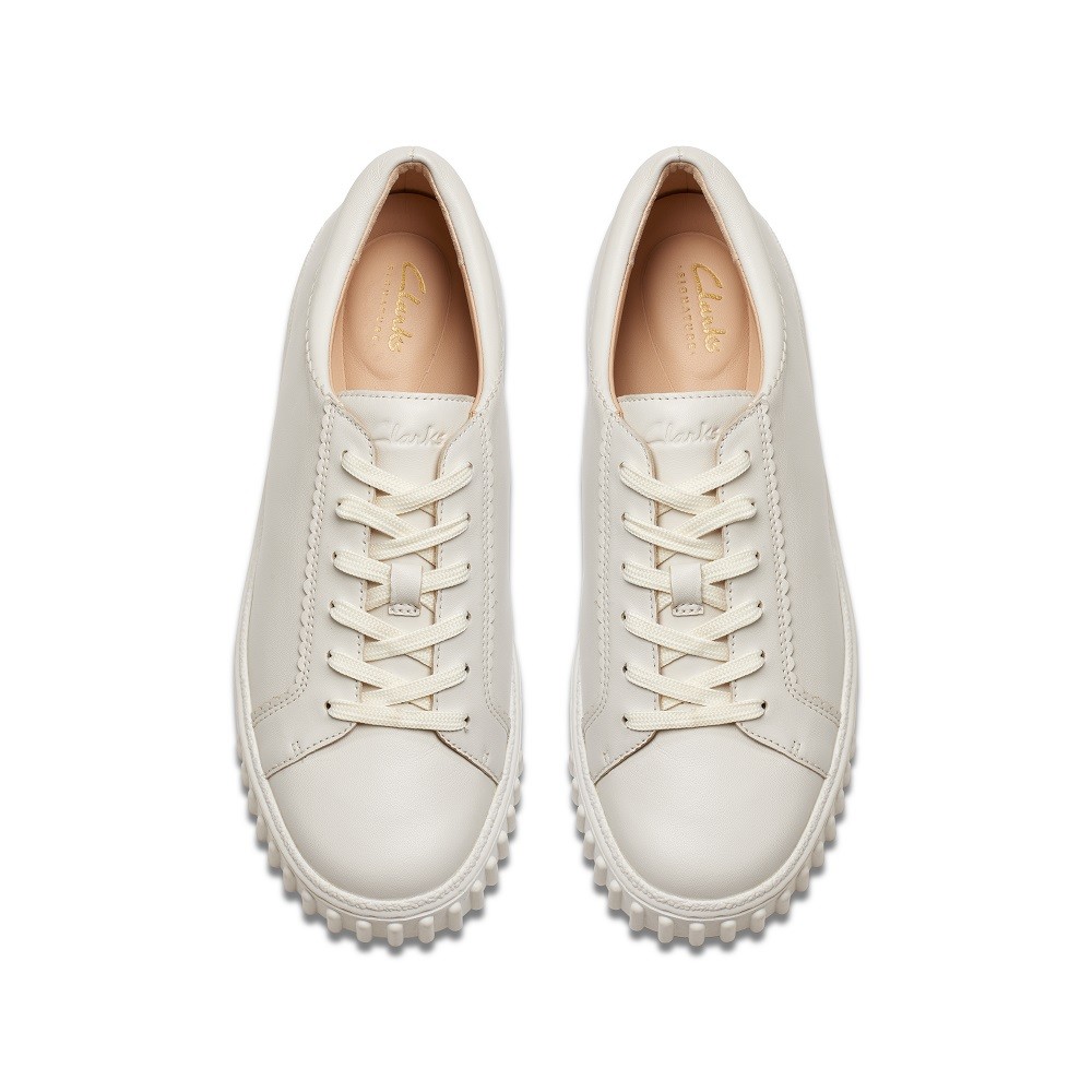 CLARKS</br>Γυναικεία Sneakers Off White Δέρμα MAYHILL WALK Clarks CLARKS</br>Γυναικεία Sneakers Off White Δέρμα MAYHILL WALK Clarks