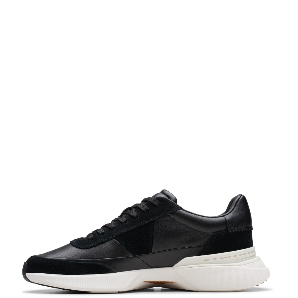 CLARKS</br>Ανδρικά Sneakers Μαύρο Δέρμα CRAFT PACE Clarks CLARKS</br>Ανδρικά Sneakers Μαύρο Δέρμα CRAFT PACE Clarks