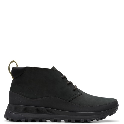 Ανδρικά Μποτάκια Μαύρο Nubuck Δέρμα Αδιάβροχο Gore-Tex® ATL TREK DB GTX Clarks