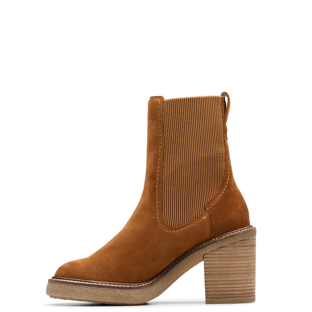 CLARKS</br>Γυναικεία Μποτάκια Ταμπά Suede CASSIANO TOP Clarks CLARKS</br>Γυναικεία Μποτάκια Ταμπά Suede CASSIANO TOP Clarks