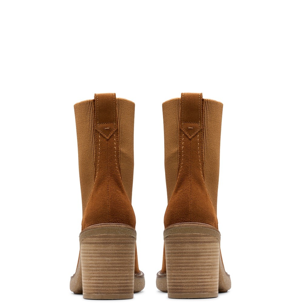 CLARKS</br>Γυναικεία Μποτάκια Ταμπά Suede CASSIANO TOP Clarks CLARKS</br>Γυναικεία Μποτάκια Ταμπά Suede CASSIANO TOP Clarks