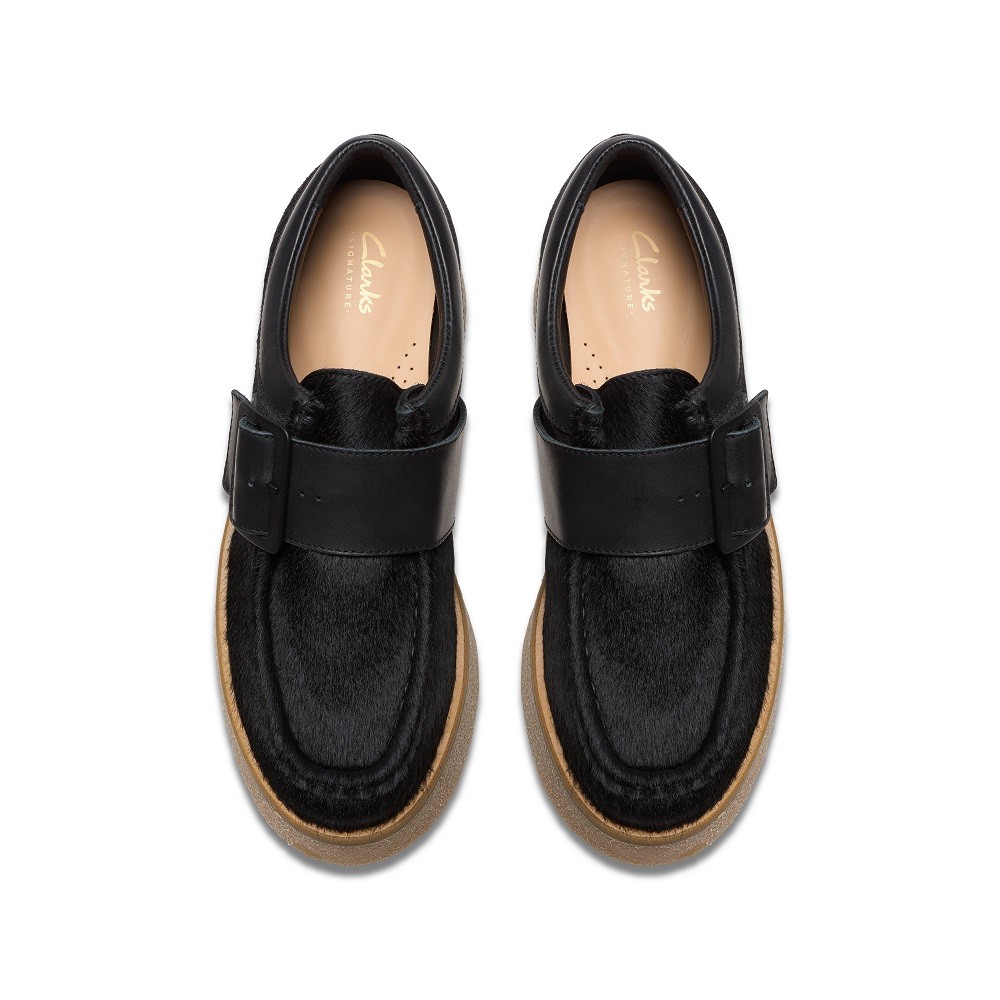 CLARKS</br>Γυναικεία Μοκασίνια Μαύρο Interest Δέρμα LINOSO MONK Clarks CLARKS</br>Γυναικεία Μοκασίνια Μαύρο Interest Δέρμα LINOSO MONK Clarks