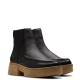 CLARKS</br>Γυναικεία Μποτάκια Μαύρο Δέρμα LINOSO TOP Clarks CLARKS</br>Γυναικεία Μποτάκια Μαύρο Δέρμα LINOSO TOP Clarks