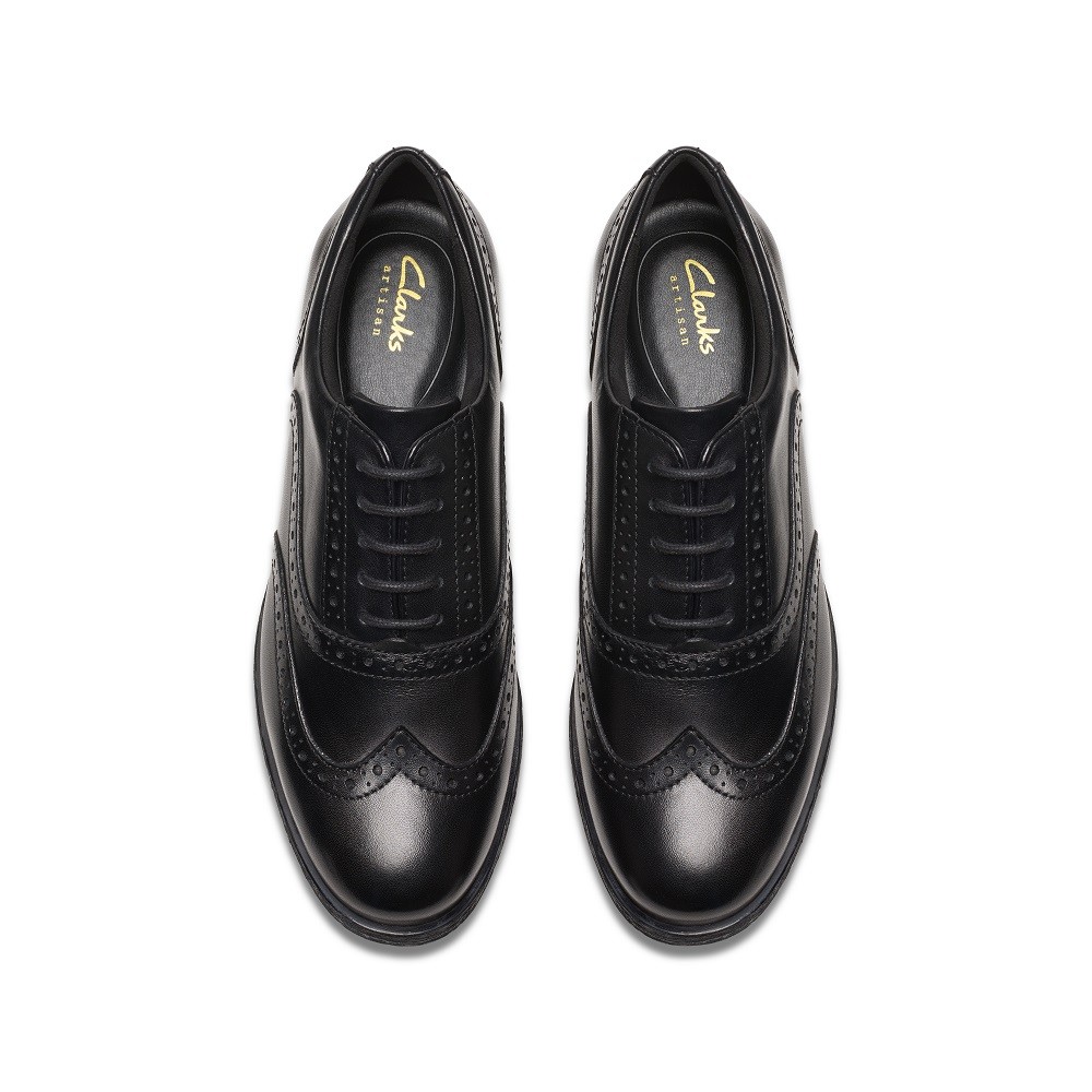 CLARKS</br>Γυναικεία Oxford Μαύρο Δέρμα HAVISHAM OAK Clarks CLARKS</br>Γυναικεία Oxford Μαύρο Δέρμα HAVISHAM OAK Clarks