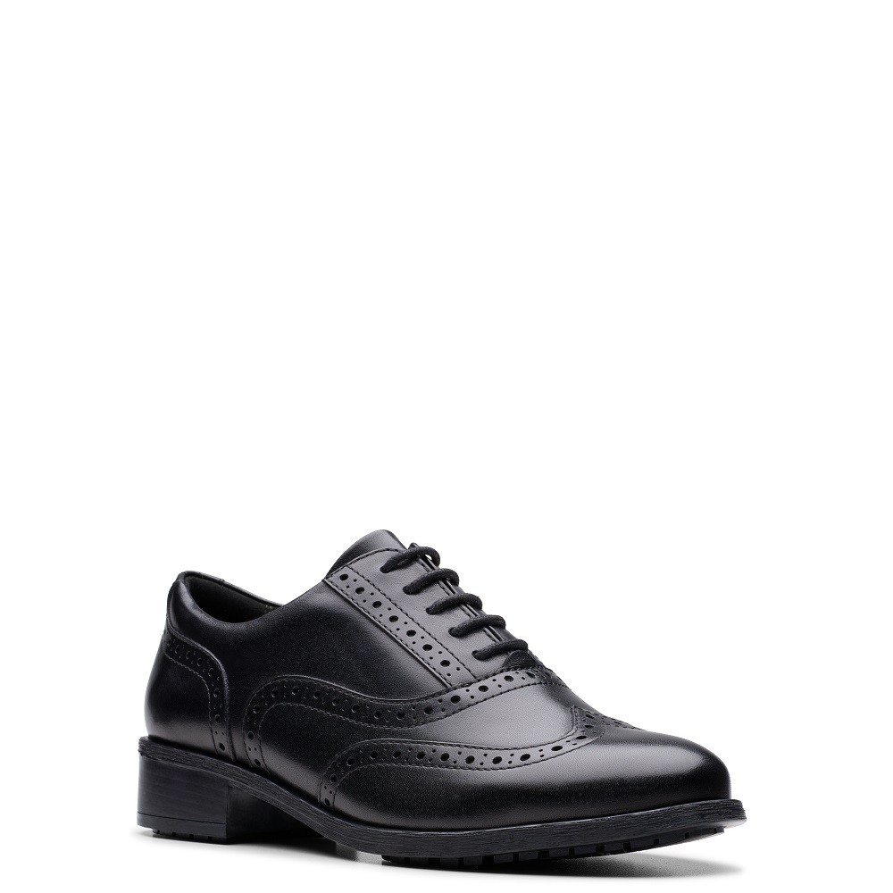 CLARKS</br>Γυναικεία Oxford Μαύρο Δέρμα HAVISHAM OAK Clarks CLARKS</br>Γυναικεία Oxford Μαύρο Δέρμα HAVISHAM OAK Clarks
