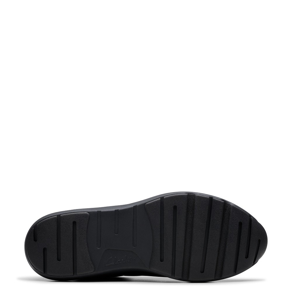 CLARKS</br>Γυναικεία Sneakers Μαύρο Δέρμα TIVOLI ZIP Clarks CLARKS</br>Γυναικεία Sneakers Μαύρο Δέρμα TIVOLI ZIP Clarks