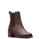 CLARKS</br>Γυναικεία Μποτάκια Καφέ Δέρμα CHAMBERLY TOP Clarks CLARKS</br>Γυναικεία Μποτάκια Καφέ Δέρμα CHAMBERLY TOP Clarks