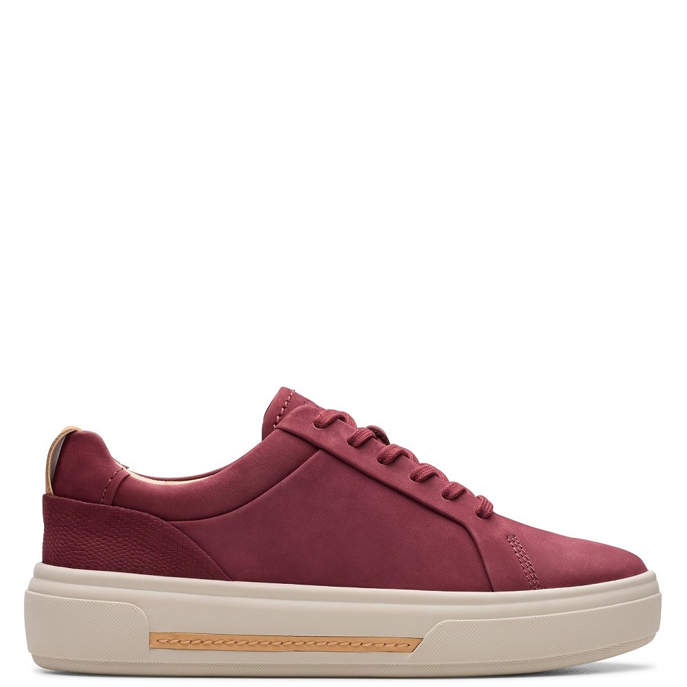 CLARKS</br>Γυναικεία Sneakers Μπορντό Nubuck HOLLYHOCK WALK Clarks CLARKS</br>Γυναικεία Sneakers Μπορντό Nubuck HOLLYHOCK WALK Clarks