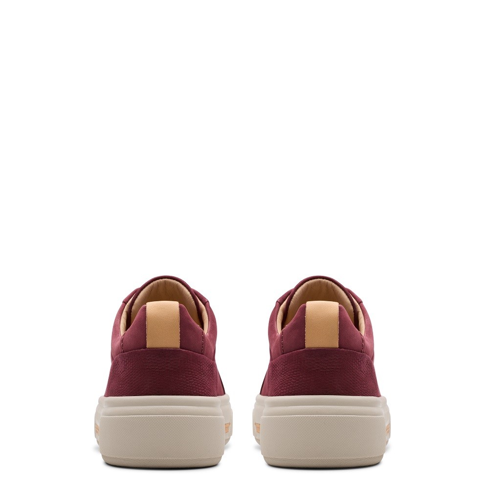 CLARKS</br>Γυναικεία Sneakers Μπορντό Nubuck HOLLYHOCK WALK Clarks CLARKS</br>Γυναικεία Sneakers Μπορντό Nubuck HOLLYHOCK WALK Clarks