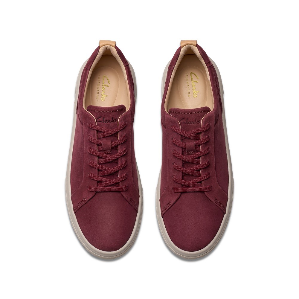 CLARKS</br>Γυναικεία Sneakers Μπορντό Nubuck HOLLYHOCK WALK Clarks CLARKS</br>Γυναικεία Sneakers Μπορντό Nubuck HOLLYHOCK WALK Clarks