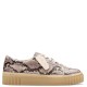 CLARKS</br>Γυναικεία Sneakers Snake Γκρι Δέρμα MAYHILL WALK Clarks CLARKS</br>Γυναικεία Sneakers Snake Γκρι Δέρμα MAYHILL WALK Clarks