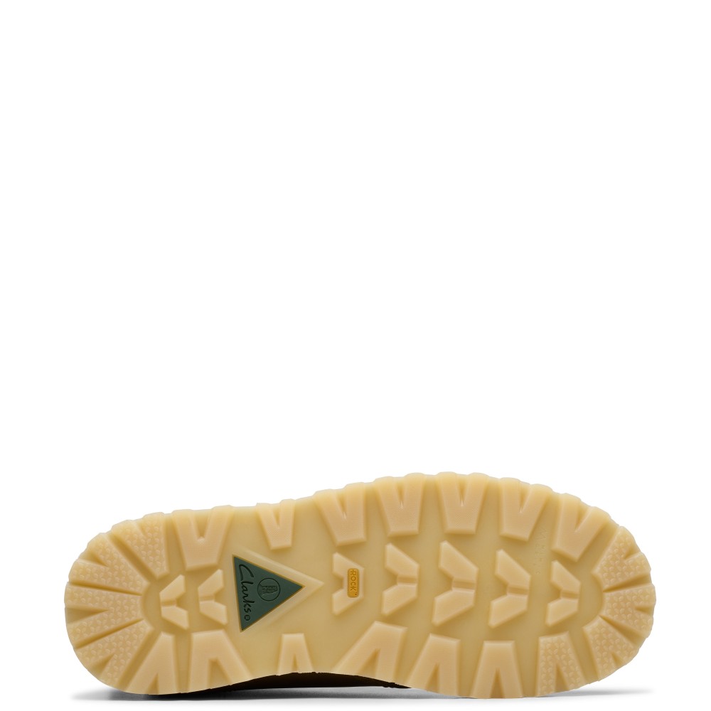 CLARKS</br>Ανδρικά Μποτάκια Μπεζ Δέρμα SOLSBURY DB Clarks